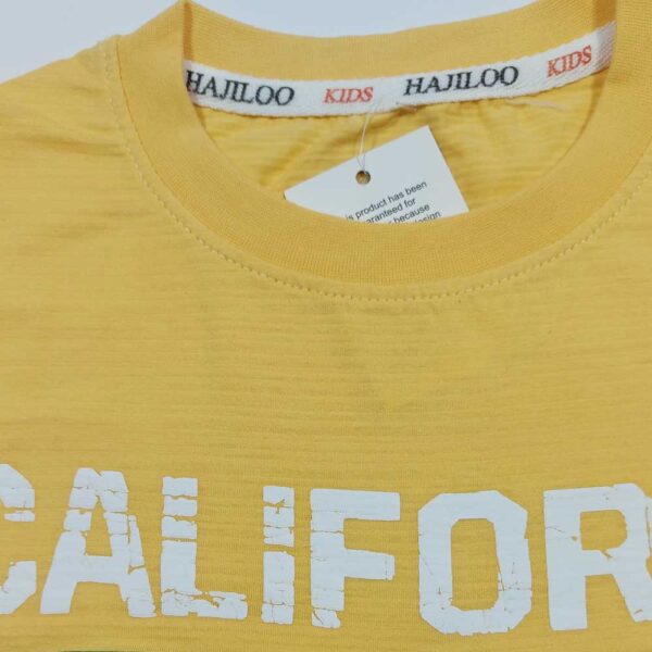 تیشرت پسرانه کالیفرنیا زرد 1